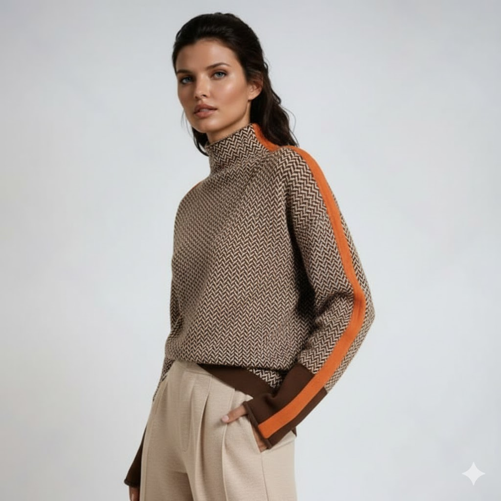 Elise – Golf z Kontrastowymi Akcentami