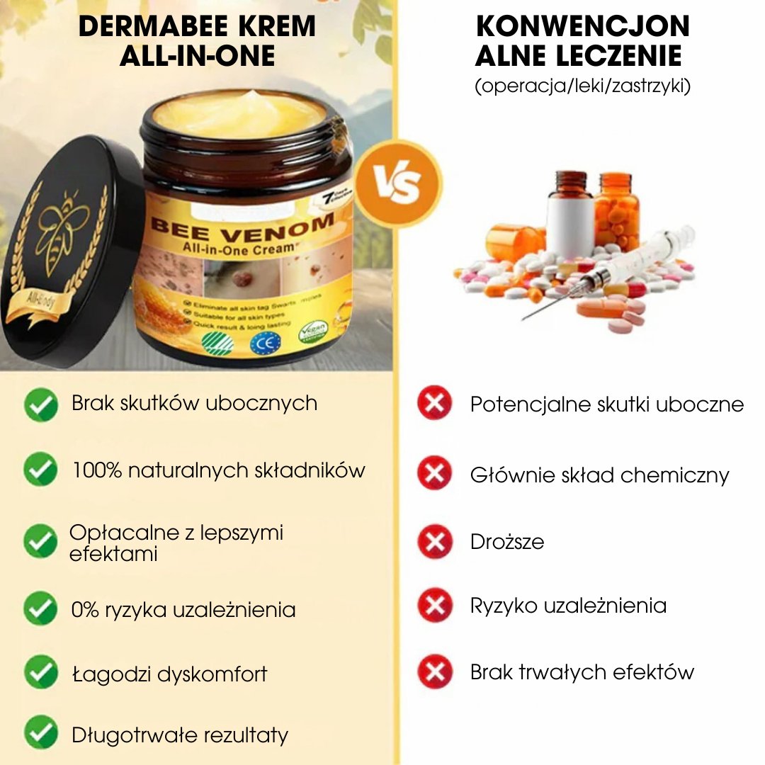 DermaBee™ – Silny krem z jadem pszczelim - 1+1 GRATIS