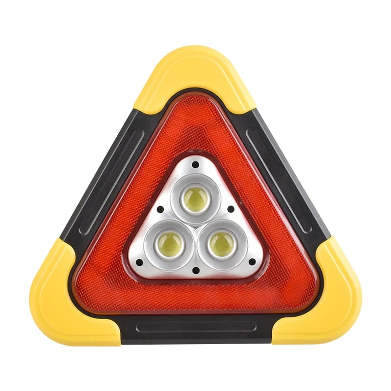 RoadGuard™ – 2w1 trójkąt ostrzegawczy LED zasilany energią słoneczną