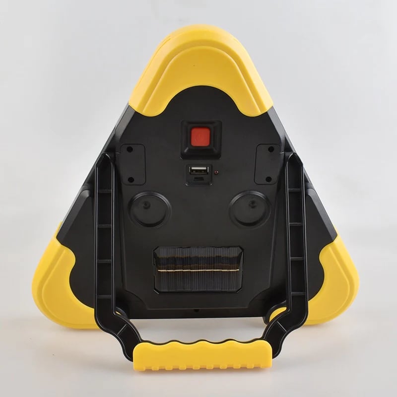 RoadGuard™ – 2w1 trójkąt ostrzegawczy LED zasilany energią słoneczną