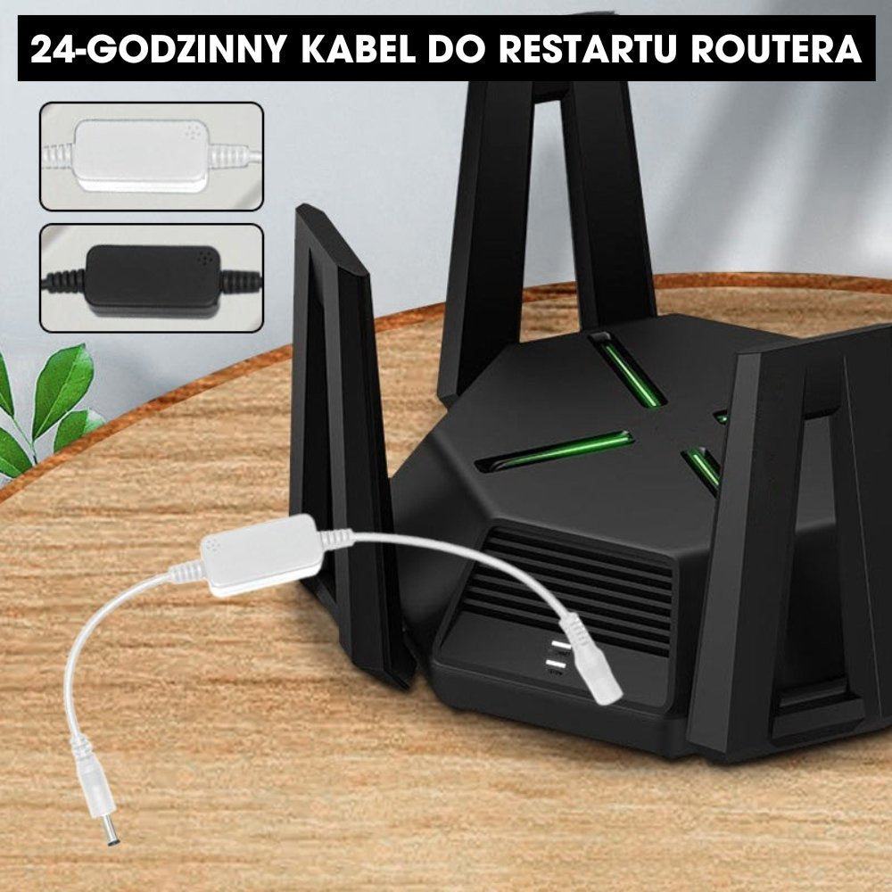 SignalFix™ – Automatyczny kabel do restartu routera – 1+1 GRATIS