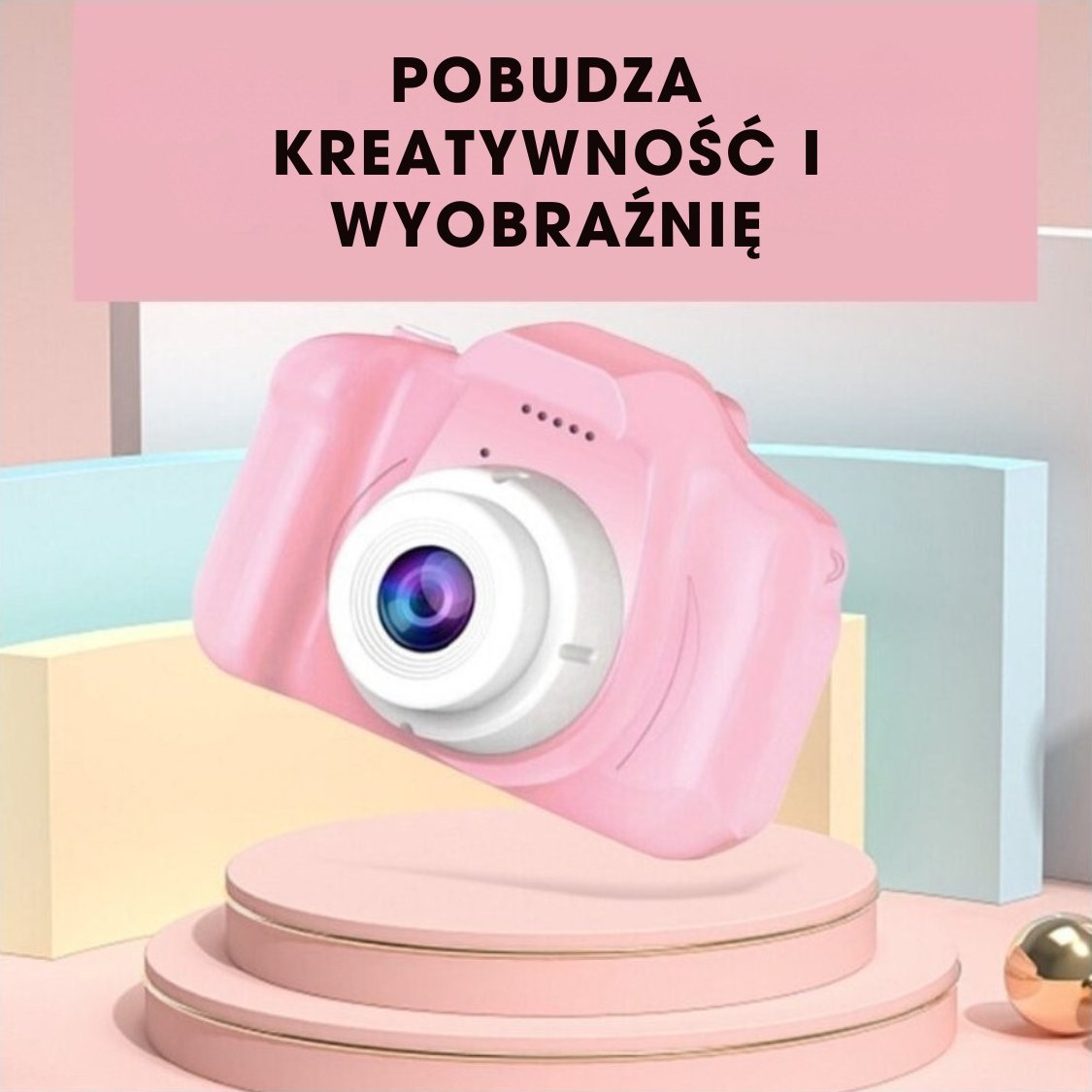 PixieSnap® – Aparat dla dzieci (z ładowarką, kablem USB i kartą pamięci 32 GB)