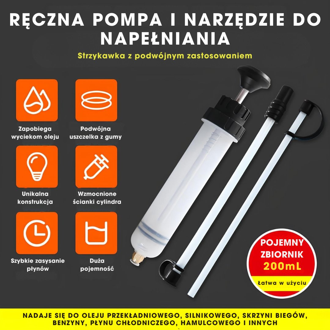 DrainPro™ – Ręczna pompka do odsysania płynów