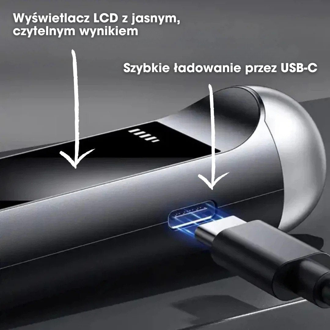 BlowSafe™ – Przenośny Alkomat – Szybkie i Dokładne Wyniki