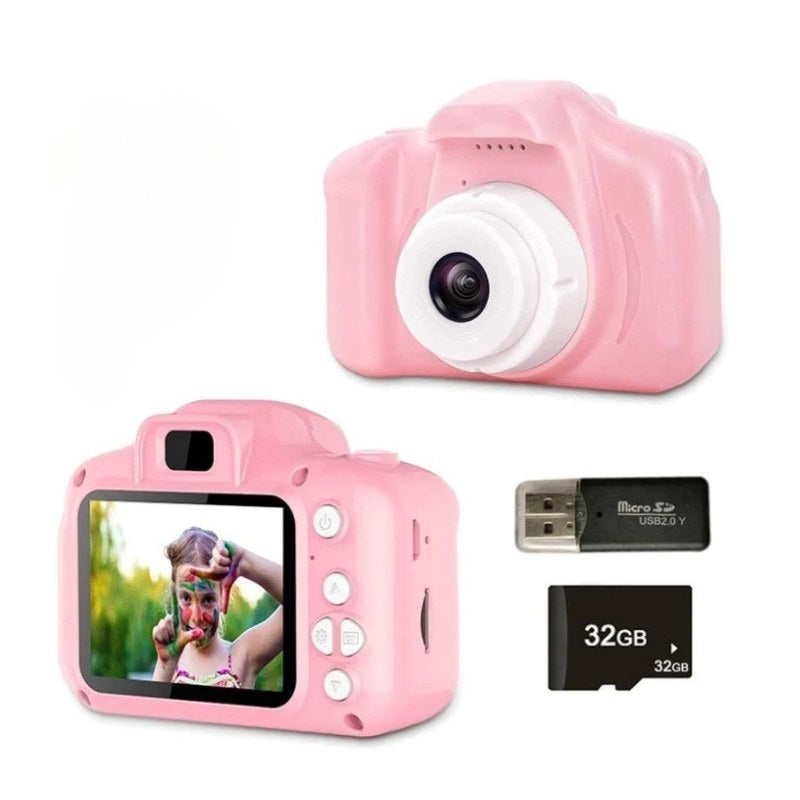PixieSnap® – Aparat dla dzieci (z ładowarką, kablem USB i kartą pamięci 32 GB)