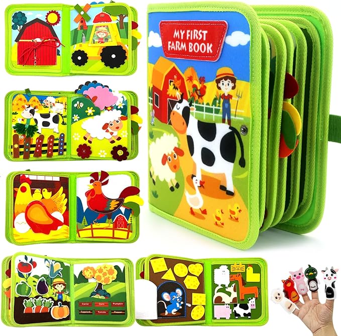 FarmFun™ – Edukacyjna książka z opowieściami o farmie w stylu Montessori