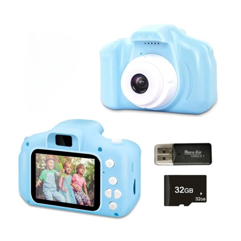 PixieSnap® – Aparat dla dzieci (z ładowarką, kablem USB i kartą pamięci 32 GB)