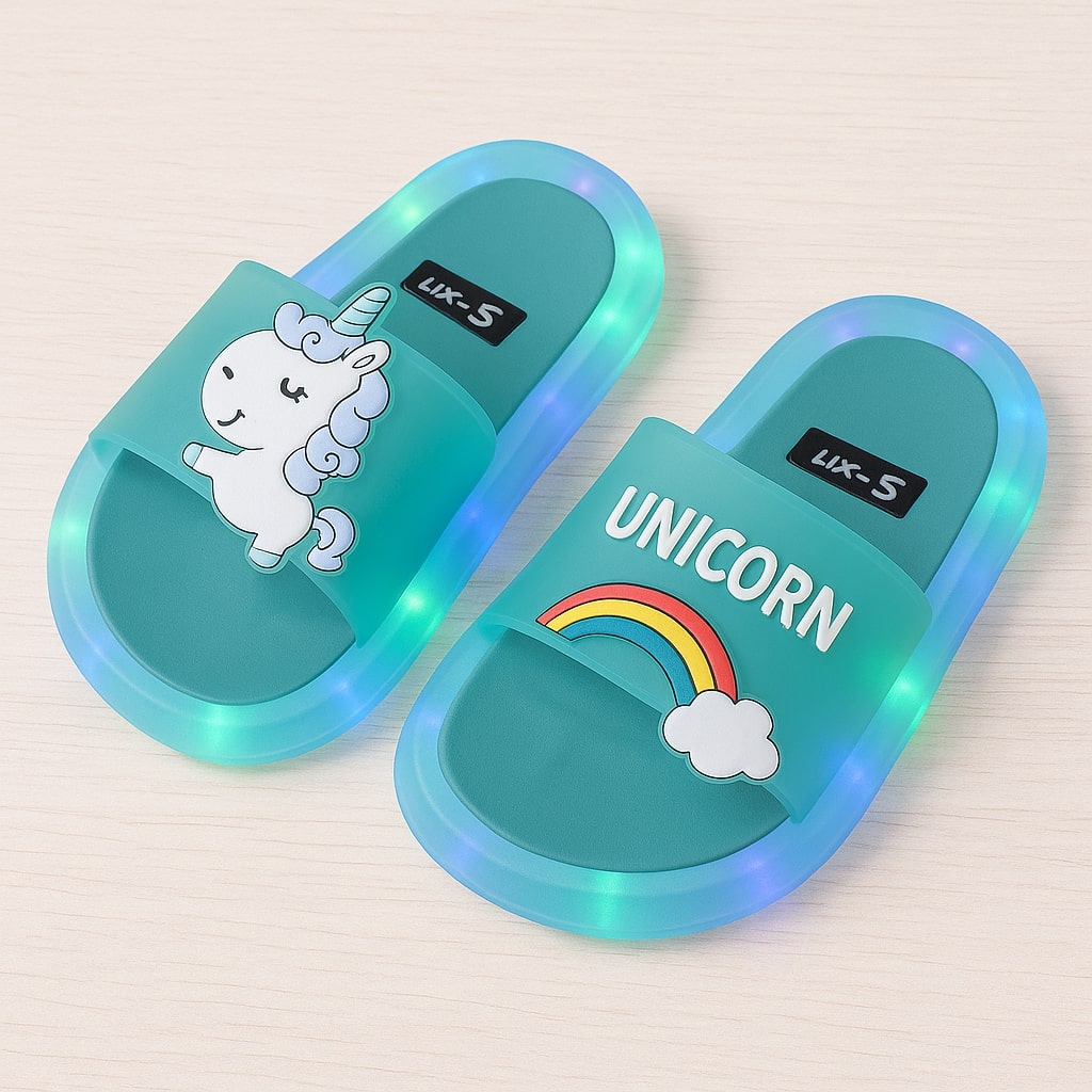 HappySteps™ – Świecące klapki jednorożce dla dzieci w wieku od 1 do 8 lat