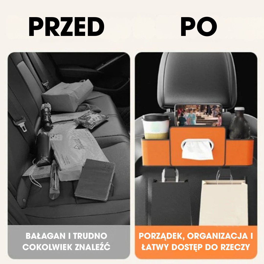SeatCaddy™ – Wielofunkcyjny organizer na siedzenie samochodowe