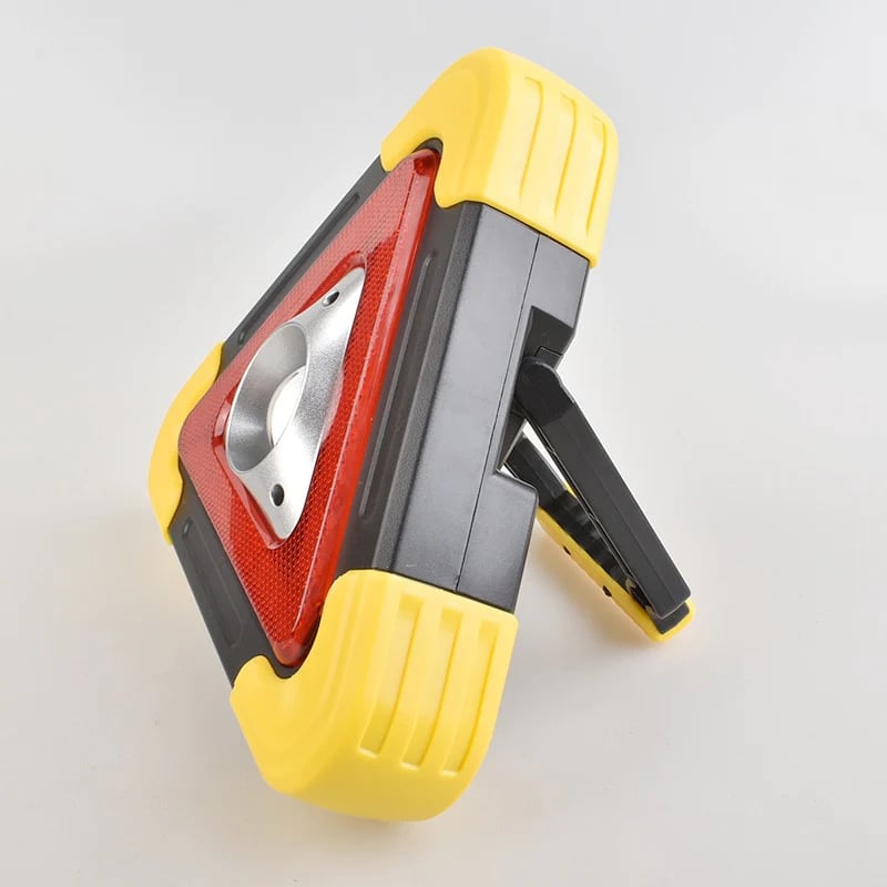RoadGuard™ – 2w1 trójkąt ostrzegawczy LED zasilany energią słoneczną