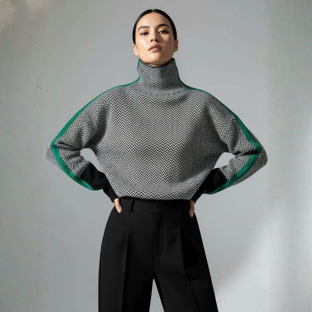 Elise – Golf z Kontrastowymi Akcentami