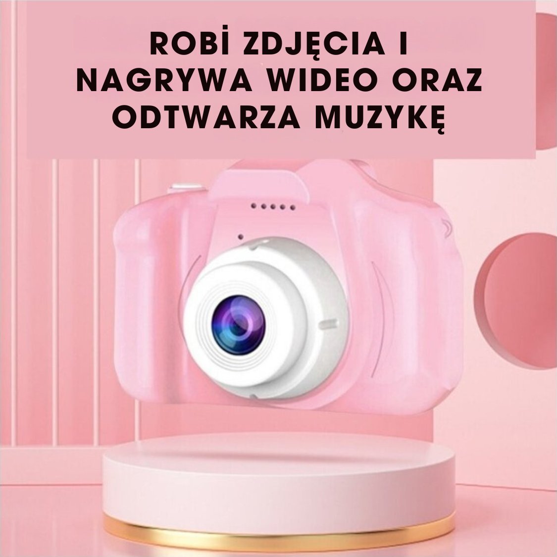 PixieSnap® – Aparat dla dzieci (z ładowarką, kablem USB i kartą pamięci 32 GB)