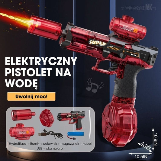 HydroBlaze™ – Elektryczny pistolet na wodę z efektem płomieni