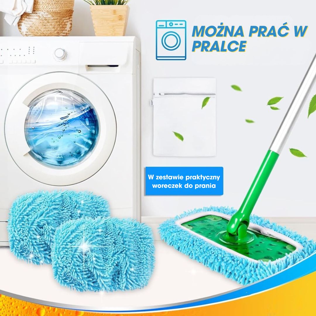 MopMate™ – Wielorazowe nakładki z mikrofibry do mopa