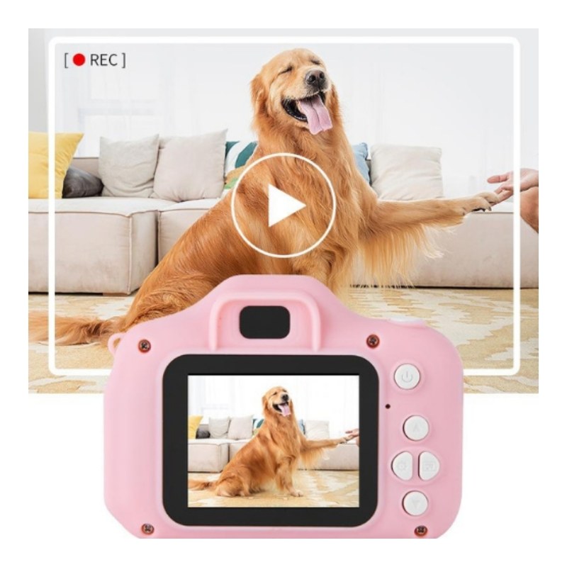 PixieSnap® – Aparat dla dzieci (z ładowarką, kablem USB i kartą pamięci 32 GB)
