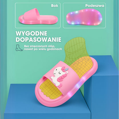 HappySteps™ – Świecące klapki jednorożce dla dzieci w wieku od 1 do 8 lat