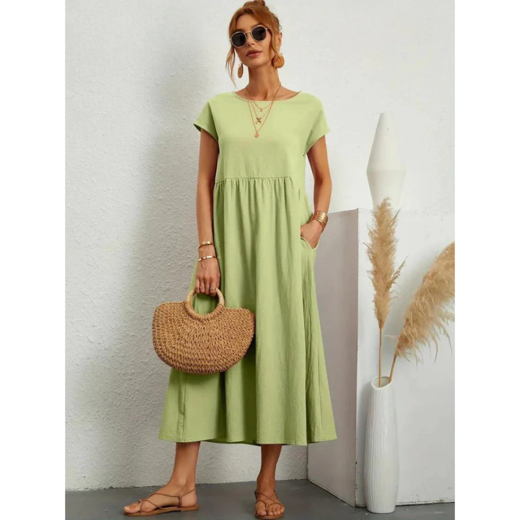 AMELIÁ – Zwiewna sukienka bawełniana na lato