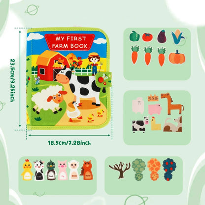 FarmFun™ – Edukacyjna książka z opowieściami o farmie w stylu Montessori